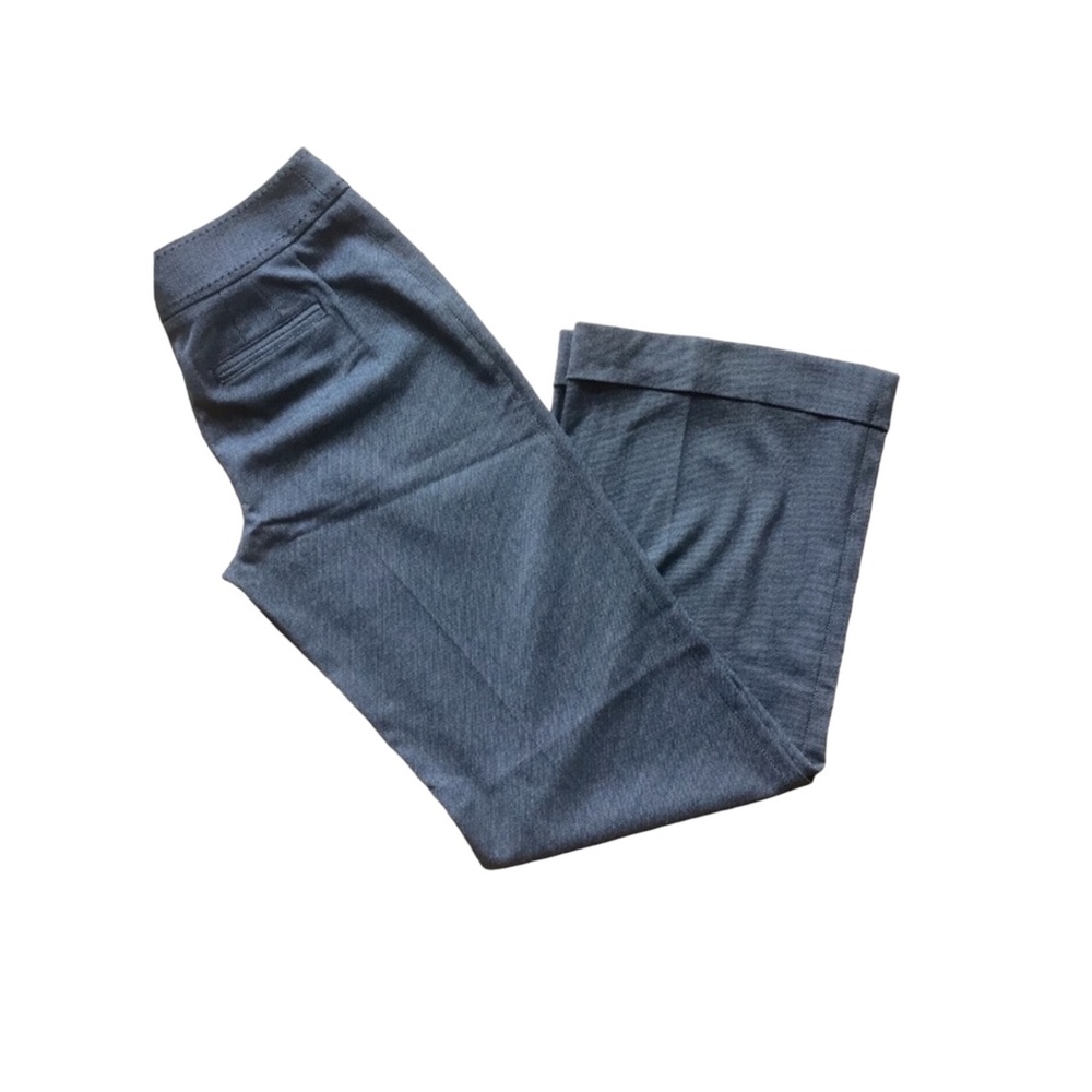 White House black market flare leg grey pinstriped women’s academia pants sz 0